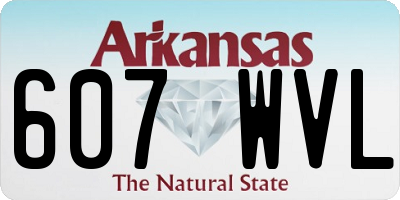 AR license plate 607WVL