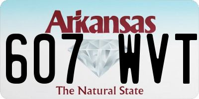 AR license plate 607WVT