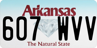 AR license plate 607WVV