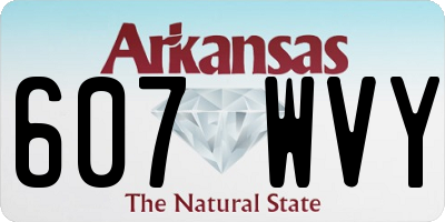 AR license plate 607WVY