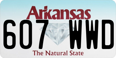 AR license plate 607WWD