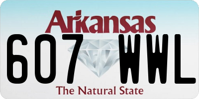 AR license plate 607WWL