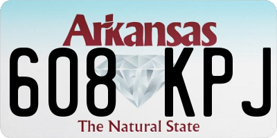 AR license plate 608KPJ