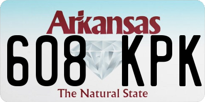 AR license plate 608KPK