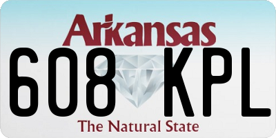 AR license plate 608KPL