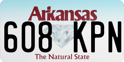 AR license plate 608KPN