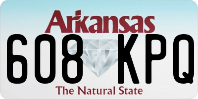 AR license plate 608KPQ