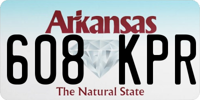 AR license plate 608KPR