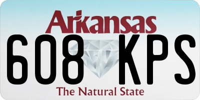 AR license plate 608KPS