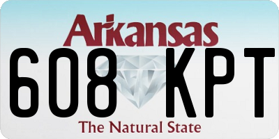AR license plate 608KPT