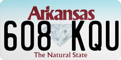 AR license plate 608KQU