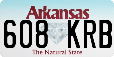 AR license plate 608KRB
