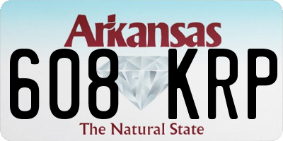 AR license plate 608KRP