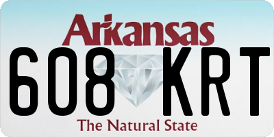 AR license plate 608KRT