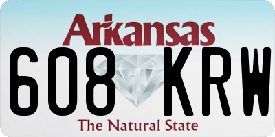AR license plate 608KRW