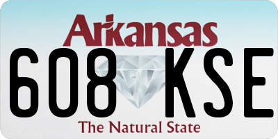 AR license plate 608KSE