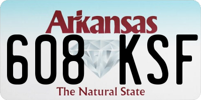 AR license plate 608KSF