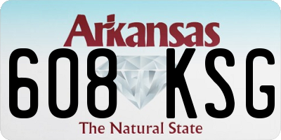 AR license plate 608KSG