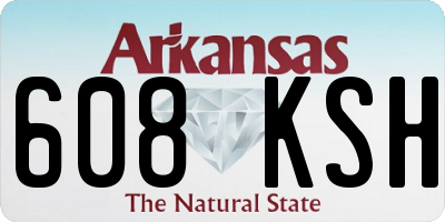 AR license plate 608KSH