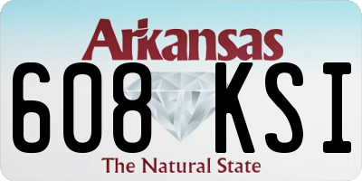 AR license plate 608KSI