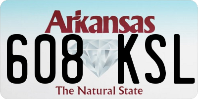 AR license plate 608KSL