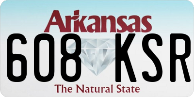 AR license plate 608KSR