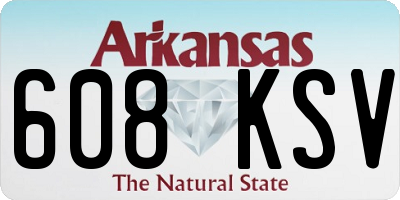 AR license plate 608KSV
