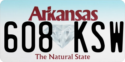 AR license plate 608KSW