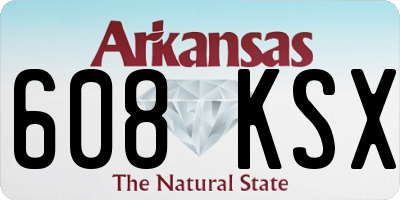 AR license plate 608KSX