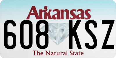 AR license plate 608KSZ