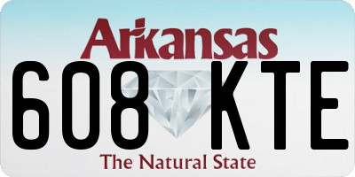 AR license plate 608KTE