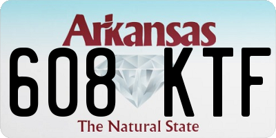 AR license plate 608KTF