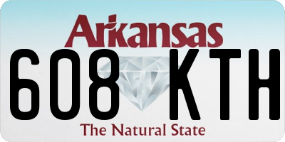 AR license plate 608KTH