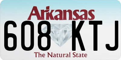 AR license plate 608KTJ