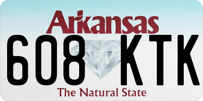 AR license plate 608KTK