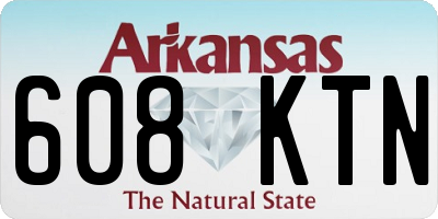 AR license plate 608KTN