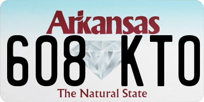 AR license plate 608KTO