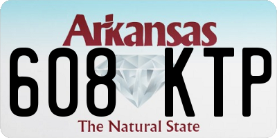AR license plate 608KTP