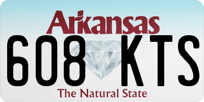 AR license plate 608KTS