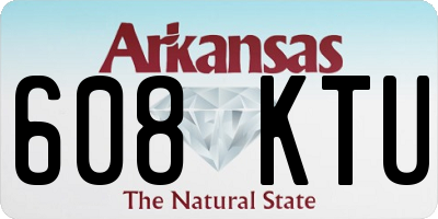 AR license plate 608KTU
