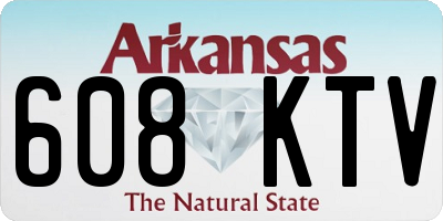 AR license plate 608KTV