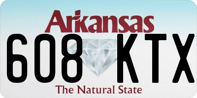 AR license plate 608KTX