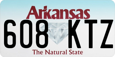 AR license plate 608KTZ