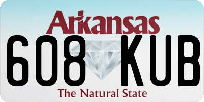 AR license plate 608KUB