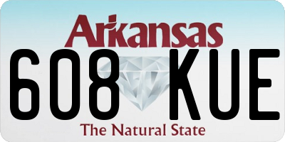 AR license plate 608KUE