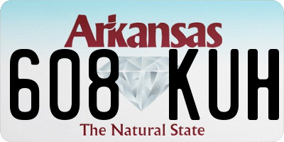 AR license plate 608KUH