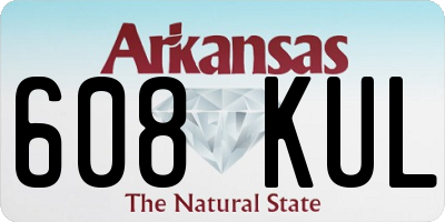 AR license plate 608KUL