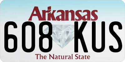 AR license plate 608KUS