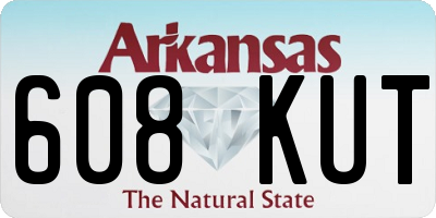 AR license plate 608KUT