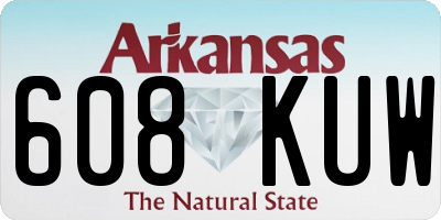 AR license plate 608KUW